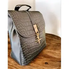 GENERICO - MOCHILA MORRAL CUERO PU