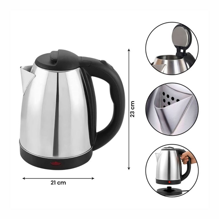 Hervidor Eléctrico 2L - Plateado