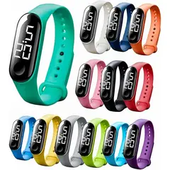 GENERICO - Reloj pulsera digital de silicona - ROSADO