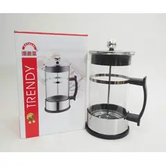 GENERICO - Cafetera prensa francesa plateada de 600 ml