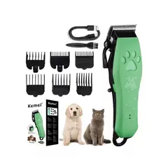 KEMEI - Maquina cortadora de pelo mascotas perro gato