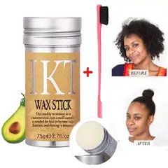 GENERICO - Barra de Cera Profesional IKT +Peine Aplicador Wax Stick Elimina Frizz