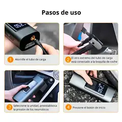 SEISA - Inflador de Llanta Multifuncional Compresor de Aire AF-C04