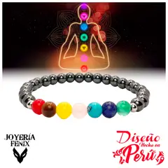 JOYERIA FENIX - Pulsera 7 Chakras Piedras Naturales - Joyería Fenix