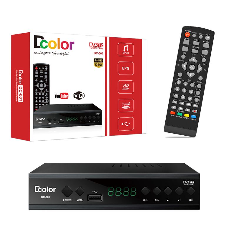 Receptor de señal digital 4k DC-001