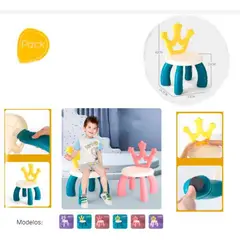 GENERICO - Pack de 2 sillas divertidas para bebes niño y niñas