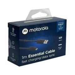 MOTOROLA - Cable Essential Cable Fast Charging USB-A Micro USB