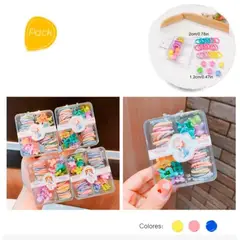 GENERICO - Pack de 2 cajas Caja de Mini Lazos para el Cabello