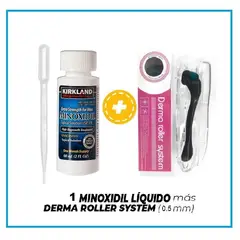 KIRKLAND - Minoxidil 5% - 1 frasco + DermaRoller 0.5mm