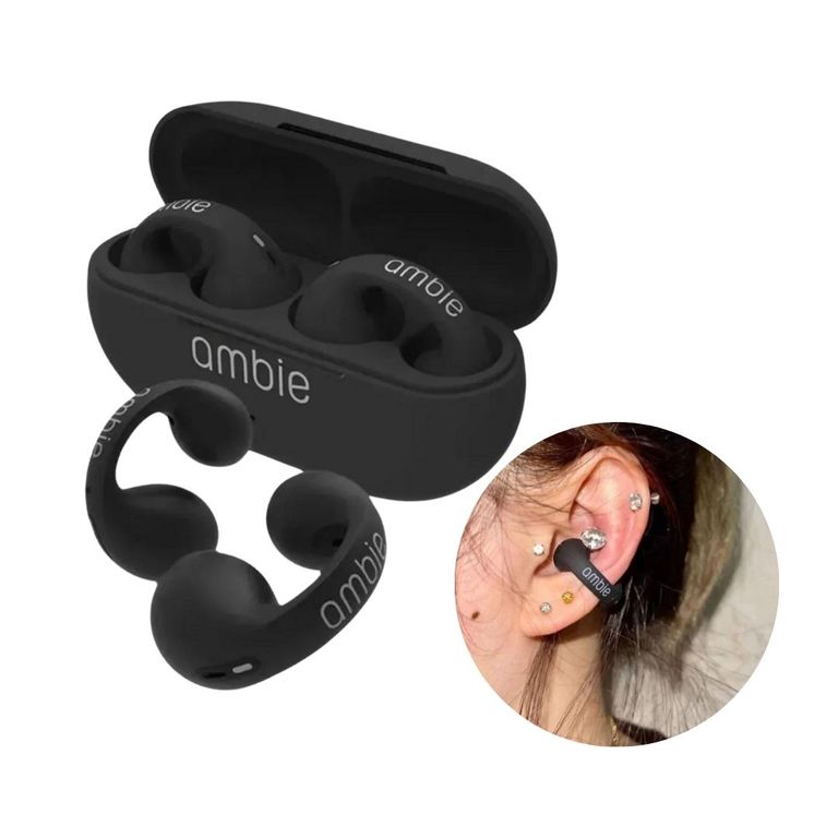 Audífonos Aretes Inalámbricos Color Negro