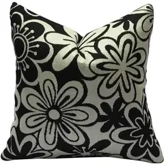 MAAT - Cojin Margaritas B and W 45x45cm