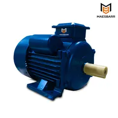 MAESBARR - Motor eléctrico monofásico azul de 5 HP