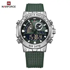 NAVIFORCE - Reloj para Hombre NF9219 Verde Digital Analógico Silicona
