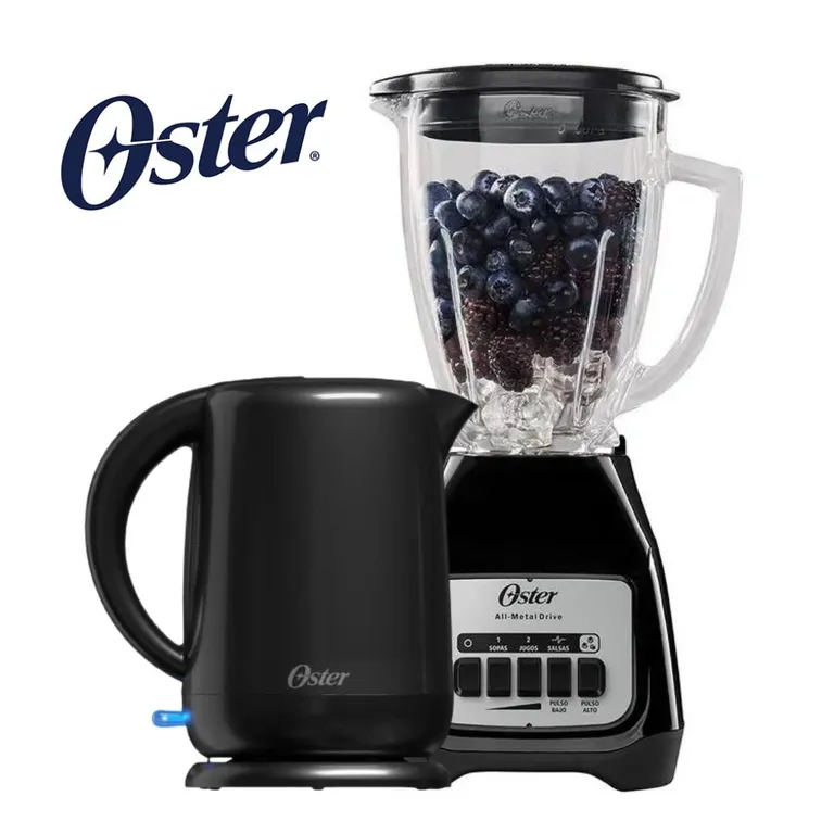COMBO Licuadora 2 Vel BPB + Hervidor 1,7 lts Negro