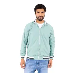 NEW YORK STARS - CASACA CORTAVIENTO BOMBER DE TASLAN-VERDE