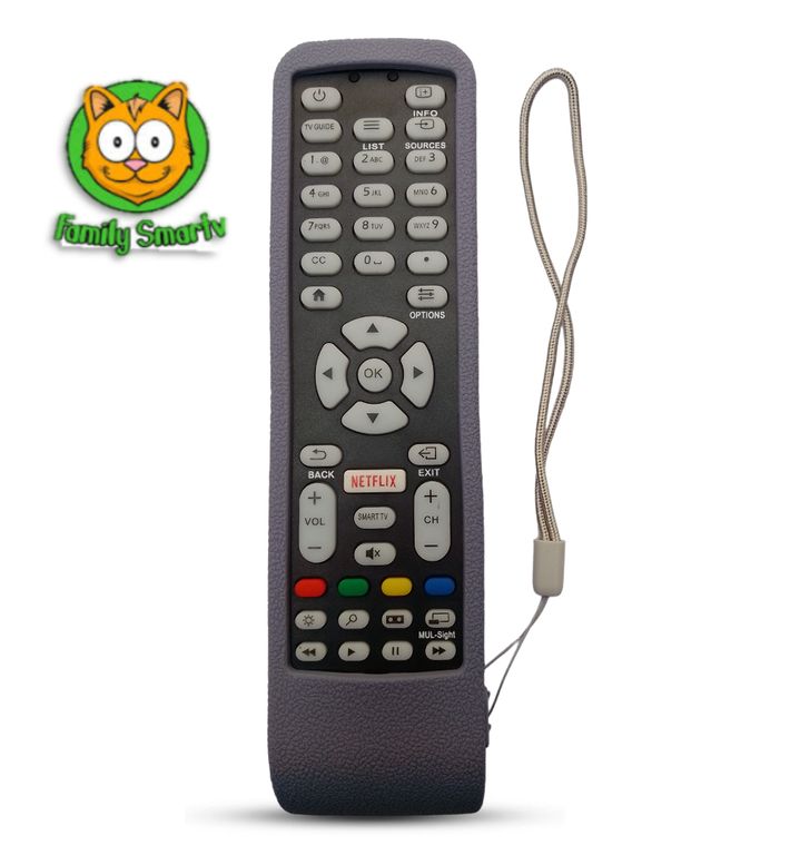 Funda para Control Remoto Aoc Para Smart Tv Plomo