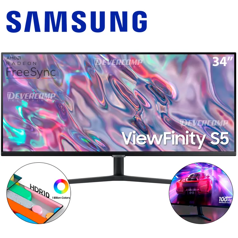 Monitor 34 LS34C500GALXPE ViewFinity S5 Ultrawide 100Hz