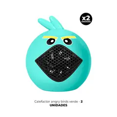 GENERICO - 2 CALEFACTOR ANGRY BIRDS VERDE