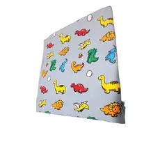 GENERICO - Sábanas de polar plaza y media plomo de dinosaurios