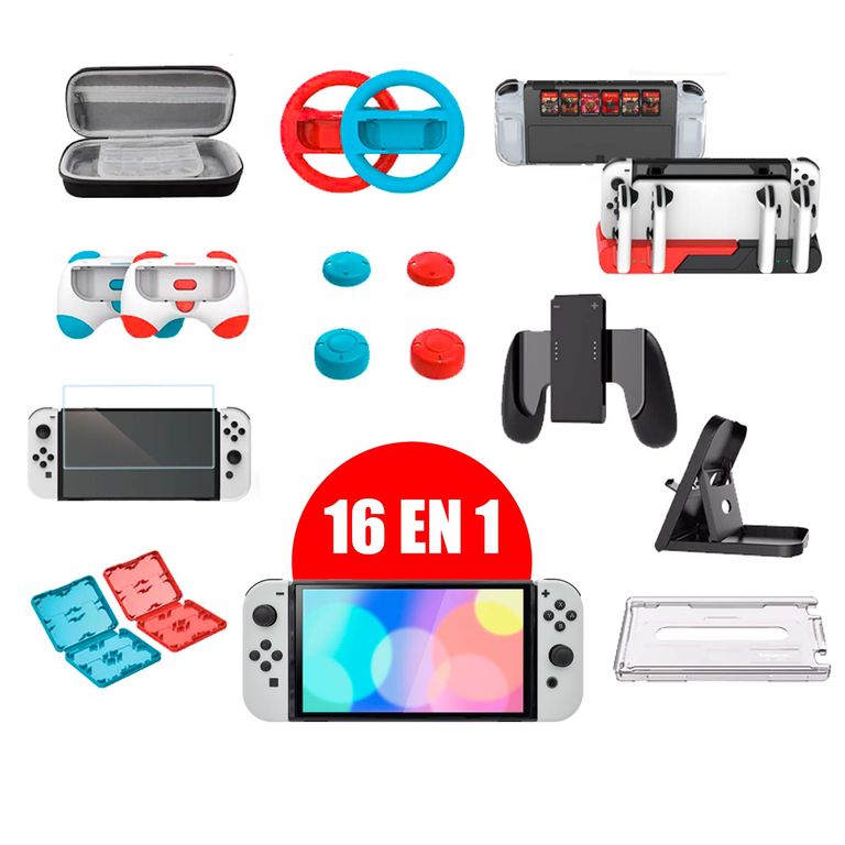 Kit De Accesorios 16 En 1 Para Nintendo Switch OLED – TNS-2166