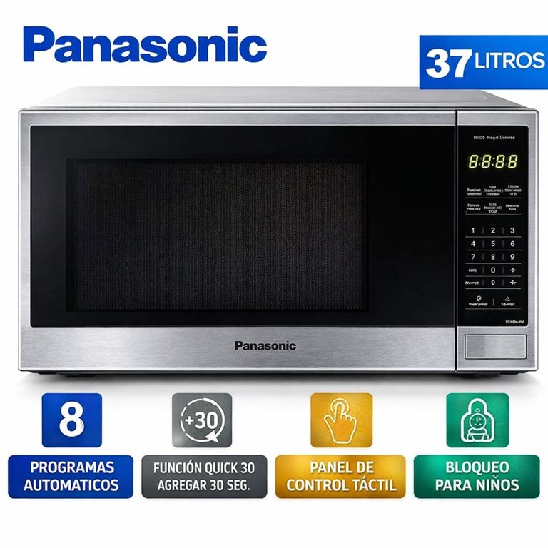 HORNO MICROONDAS - NN-SB646SRPK 37L SILVER