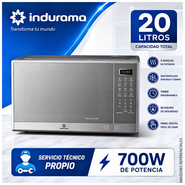 HORNO MICROONDA MWI-20TCRP 20LTS