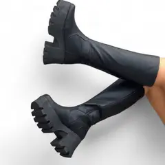 GENERICO - Botin Mujer Fashion Muella 1299P-95 Color Negro