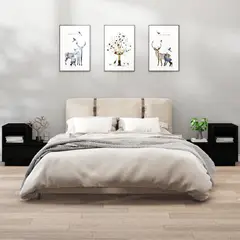 TU MESITA - Velador Moderno Ramón color Negro 1 cajón