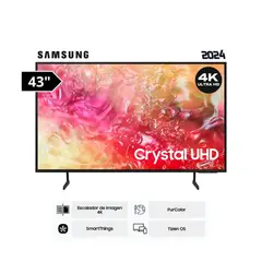 SAMSUNG - Televisor LED 43 Crystal UHD 4K 43DU7000