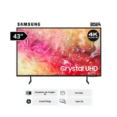 SAMSUNG - Televisor LED 43 Crystal UHD 4K 43DU7000