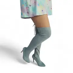 GENERICO - Botin Mujer Stretch Aguja 71299P-75 Color Gris