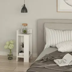 TU MESITA - Mesa de Noche Velador Ibis color Blanco