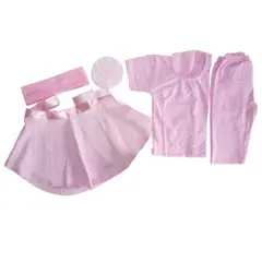 GENERICO - CONJUTOS TRAJES DE BALLET 5 ITEMS FALDA ENVOLVENTE - ROSADO