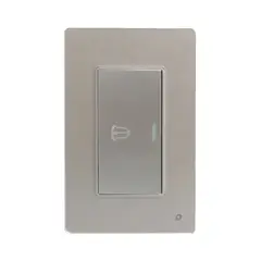 OPALUX - Placa de Pared para Timbre Metálico Dado 7cm OP-AT-11SLV