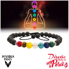 JOYERIA FENIX - Pulsera 7 Chakras Piedras Naturales - Joyería Fenix