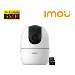 IMOU - Cámara de Seguridad Wi-Fi RANGER 2 5MP Gira 360° + Micro SD 128GB