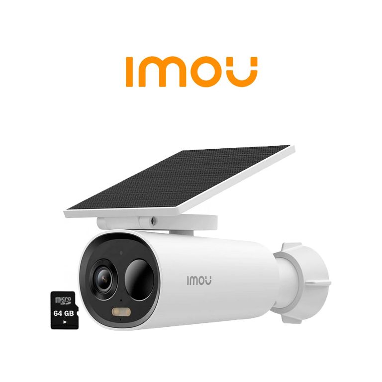 Cámara Vigilancia CELL 3C 3MP Visión nocturna Panel Solar +SD64GB