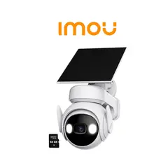 IMOU - Cámara Vigilancia CELL PT 3MP 360° Panel Solar IP66 + SD 64GB