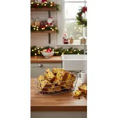 GENERICO - Cesta para Panes Ovalado estilo nordico - incluye forro en algodón