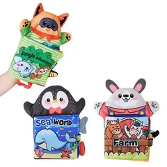 GENERICO - Libros con marionetas de mano para bebés libro de tela