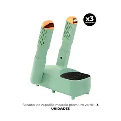 IMPORTADO MC - 3 SECADOR DE ZAPATILLAS MODELO PREMIUM VERDE