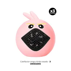 IMPORTADO MC - 3 CALEFACTOR ANGRY BIRDS ROSADO