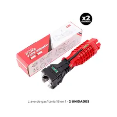 IMPORTADO MC - 2 LLAVE DE GASFITERIA 18 EN 1