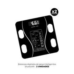 IMPORTADO MC - 2 BALANZAS DIGITALES DE PESO INTELIGENTES BLUETOOTH