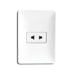 OPALUX - Tomacorriente Simple Universal 2 Polos BM1102