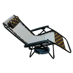 GENERICO - Silla Perezosa Reclinable AzulG con Posa Vasos