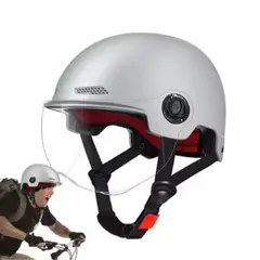 GENERICO - Casco de Proteccion Gris con Visera