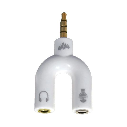 Adaptador 2 Jack Stereo 3.5mm a Plug BT-KY/WH