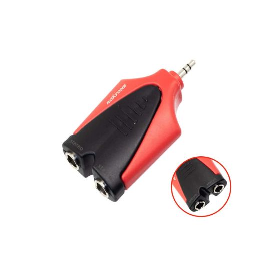 Adaptador 2 Jack Stereo 6.3mm a 1 Plug Stereo 3.5mm RPAN320