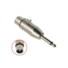 BATBLACK - Adaptador Jack Canon XLR a Plug Mono 635mm LB2014